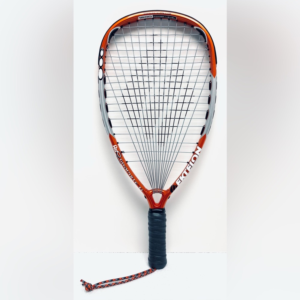 EKTELON AIR-O Graphite Ti Premium Racquetball Racket + Zip-Up Racquet Cover Case - Picture 6 of 10